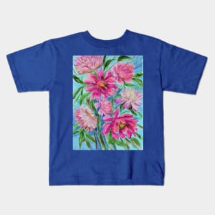 Magenta Watercolor Painting Kids T-Shirt